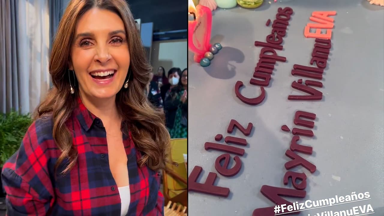 Mayrín Villanueva cumplió 52 años y así la festejaron en '¿Es neta, Eva?'