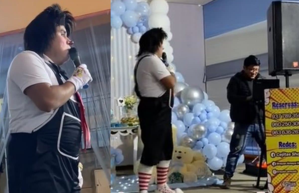 Viral: Payaso se equivoca de fiesta y se da cuenta hasta a medio show