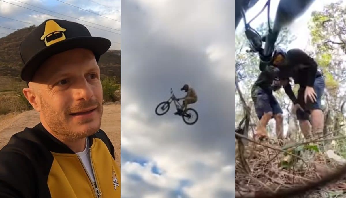 Facundo sufre aparatosa y cómica caída en rodada ciclista