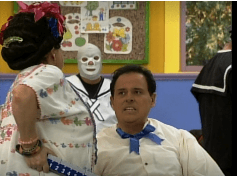 El querido Raúl Vale, actor y padre de Angélica Vale, fue invitado a la escuelita de Jorge. Aquí interpretó al niño más tonto de la serie.