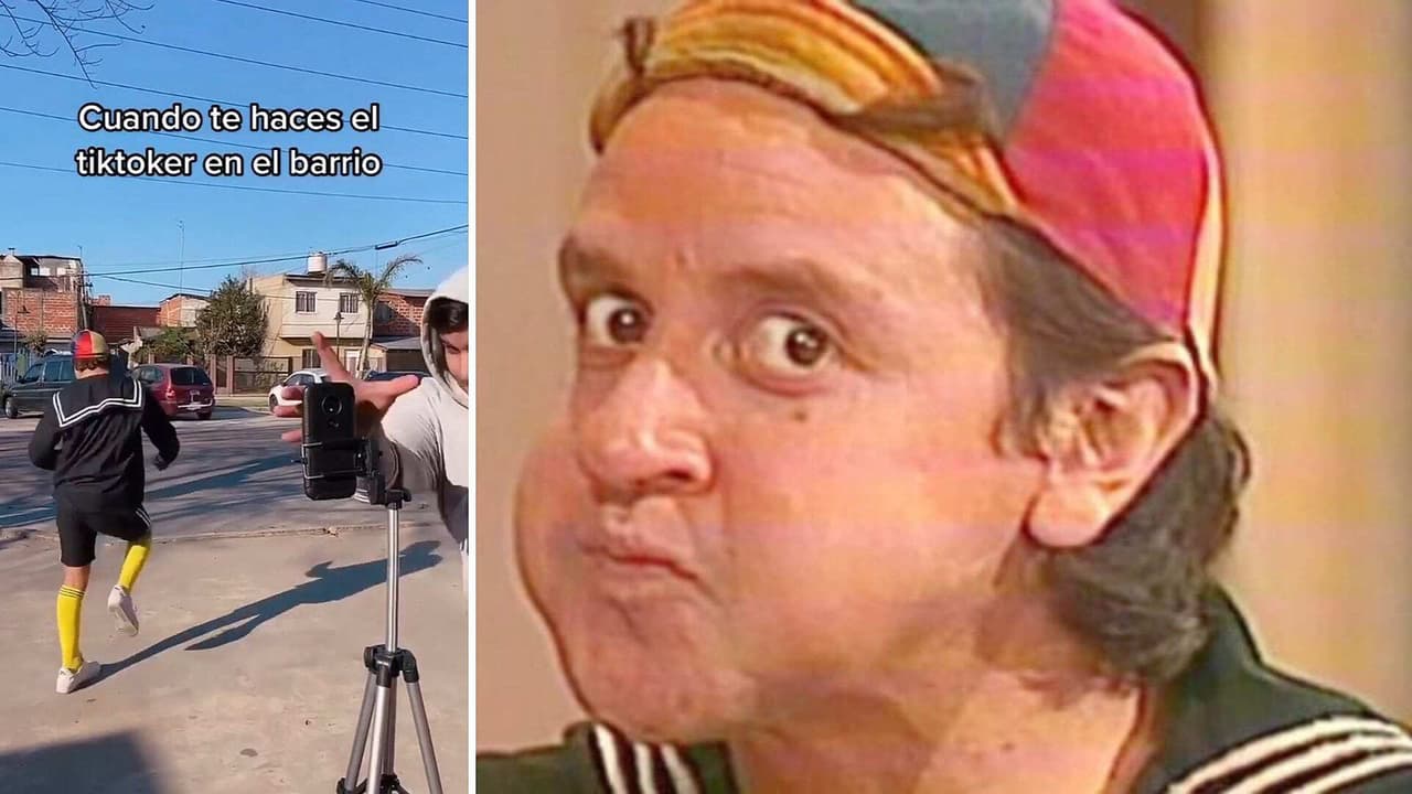 Imitador de Quico de 'El Chavo del 8' intenta hacer reto de TikTok y le 'roban' el celular