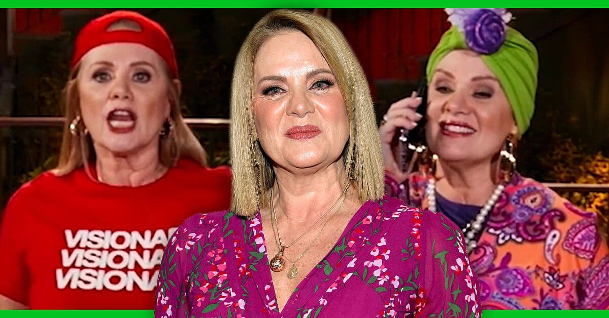Erika Buenfil se avienta divertida imitación de personajes de Vecinos