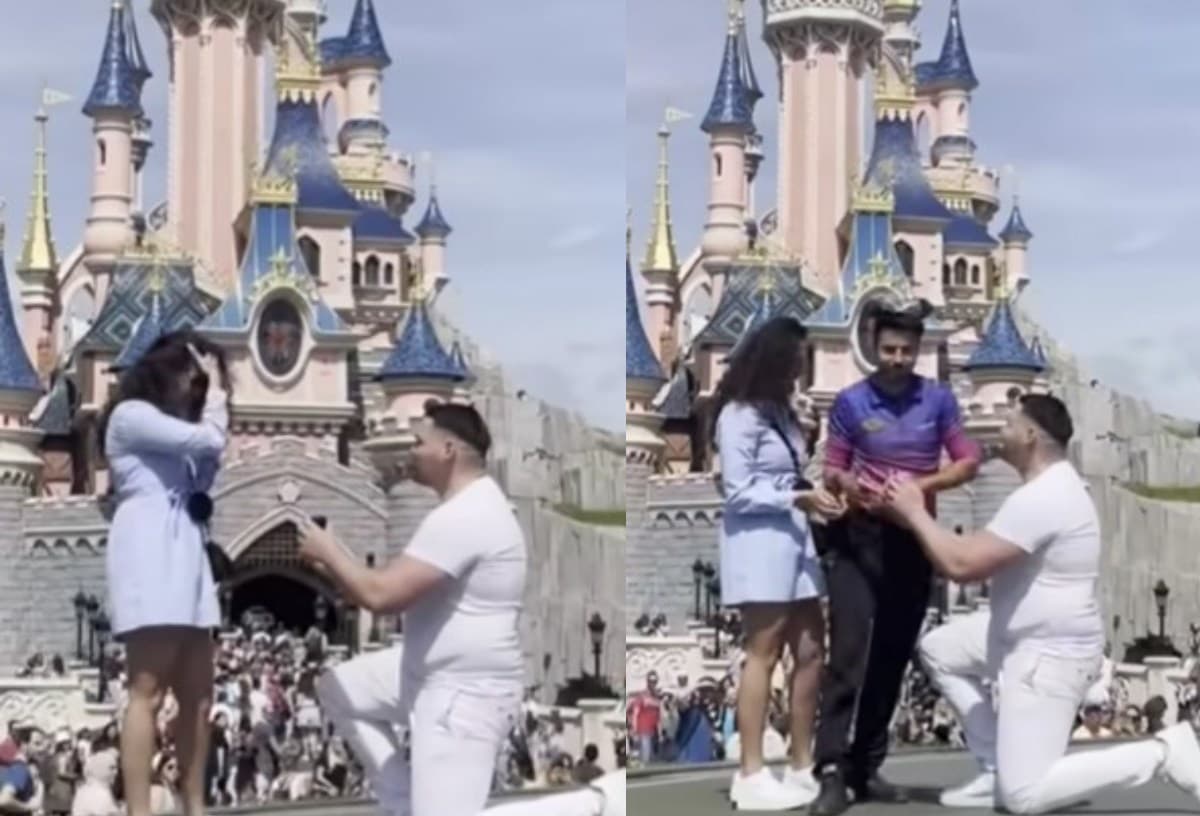 El momento en que el empleado arruinó la magia.
