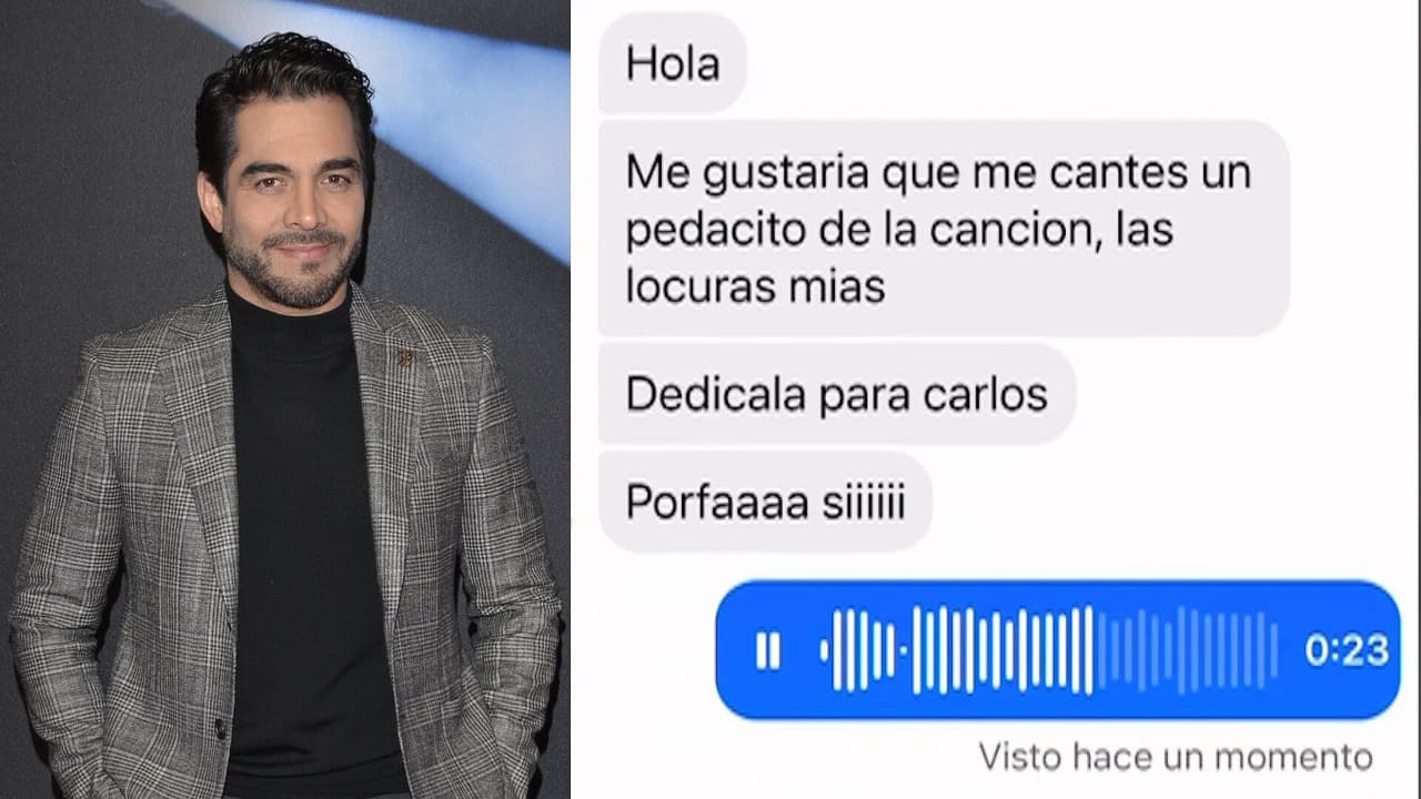 Omar Chaparro responde solicitud por inbox y le canta a un fan