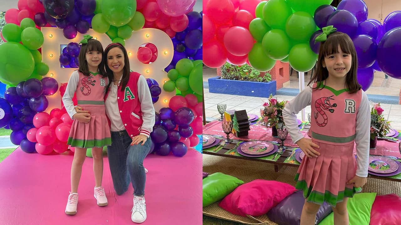 Andrea Torre presume la fiesta temática que organizó de la película “Z-O-M-B-I-E-S”