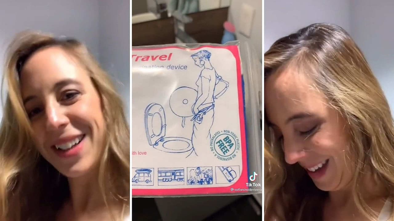 Sofía Niño de Rivera usó artefacto para hacer pipí de pie ¡y salpicó la taza!