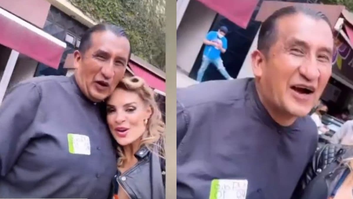 El comediante fue captado en Televisa con Alma Cero.