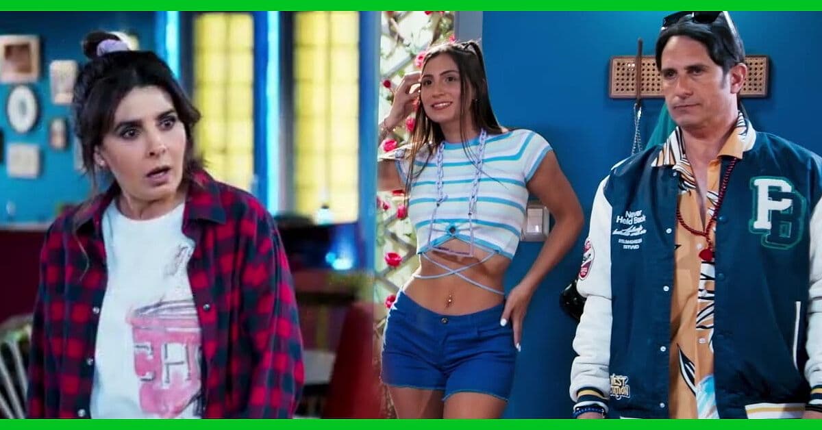 Eva está en fachas en su casa y conoce a la nueva novia de su ex esposo