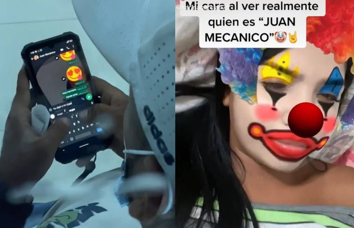 Karina es la chica que mostró el video de la infidelidad.