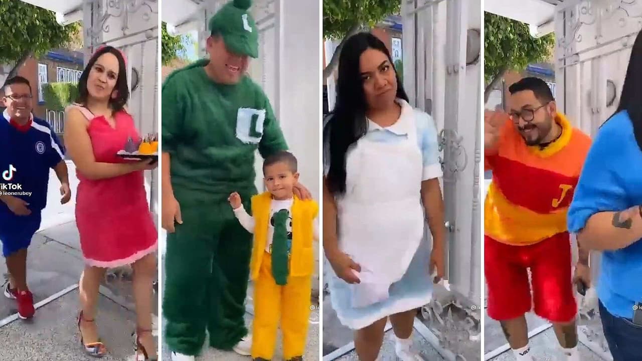 Tiktoker disfraza a invitados de ‘La Familia P. Luche’ para celebrar su cumpleaños
