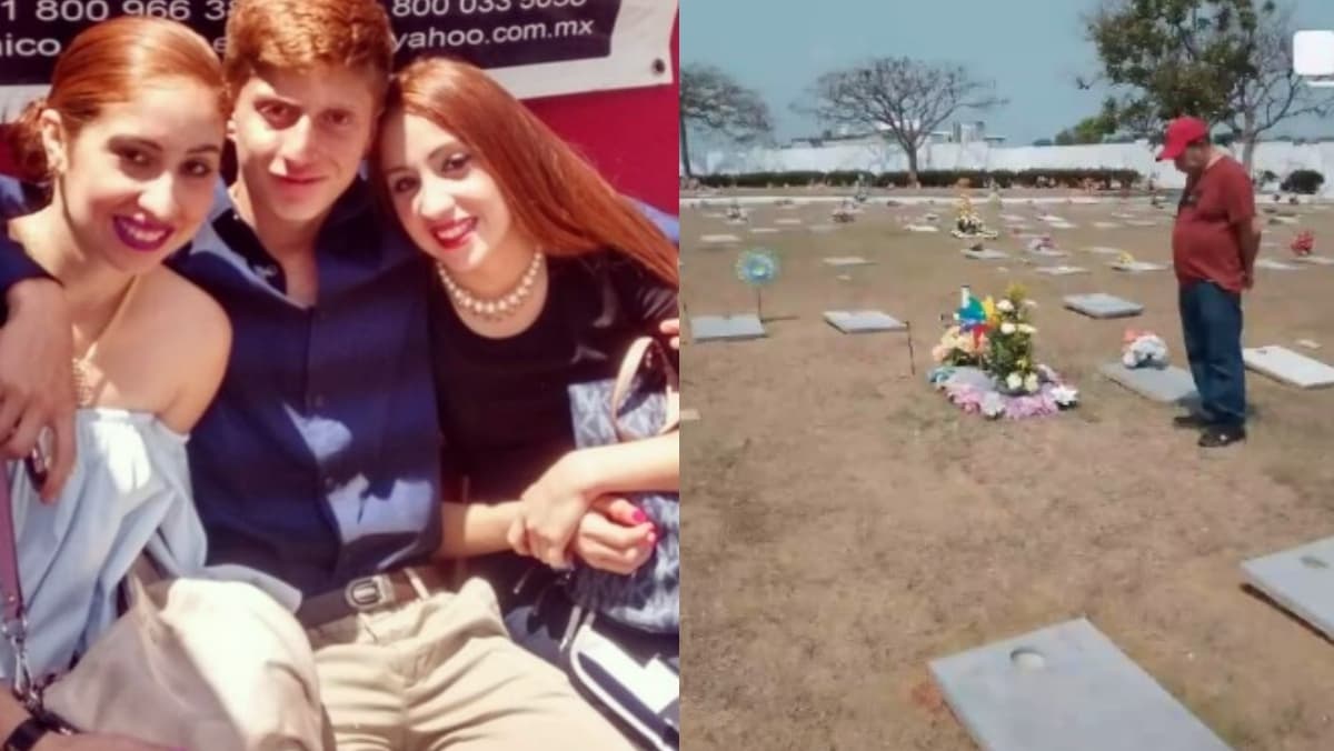 Octavio Ocaña: Gemelas comparten foto de cómo luce tumba de su hermano