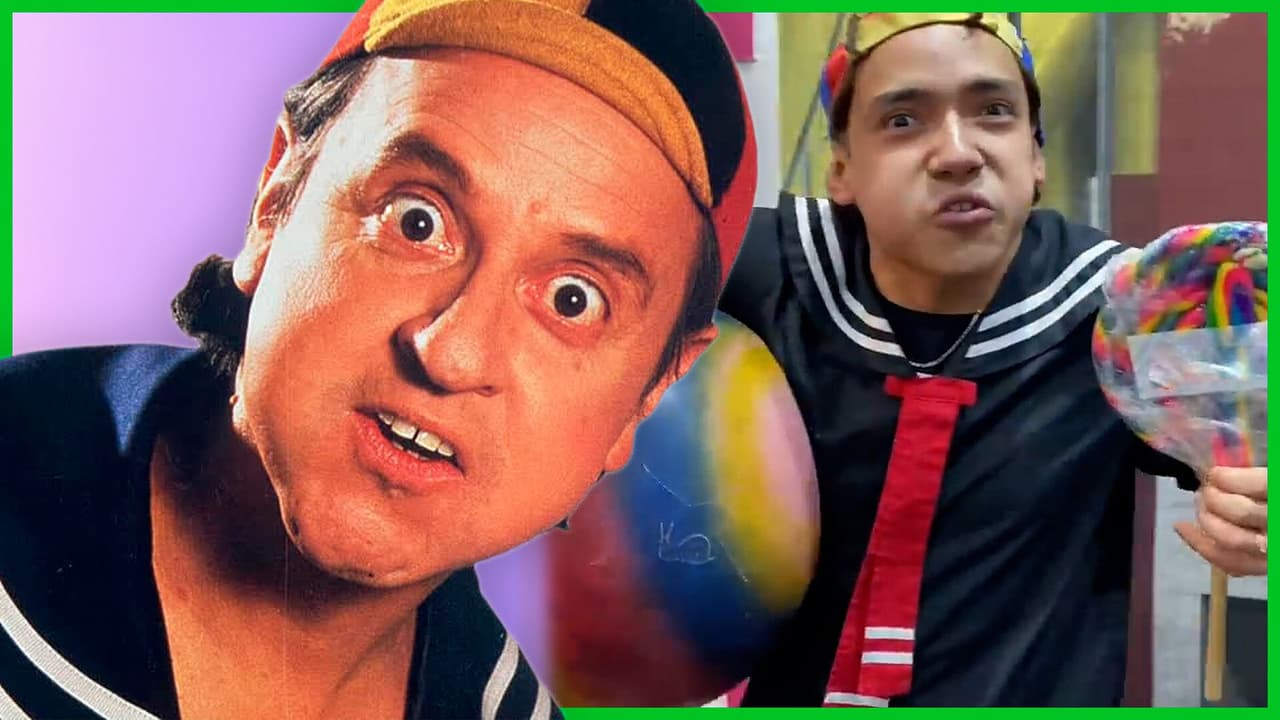 Doble de Kiko intenta meterse en el barril del Chavo del 8 y casi se atora