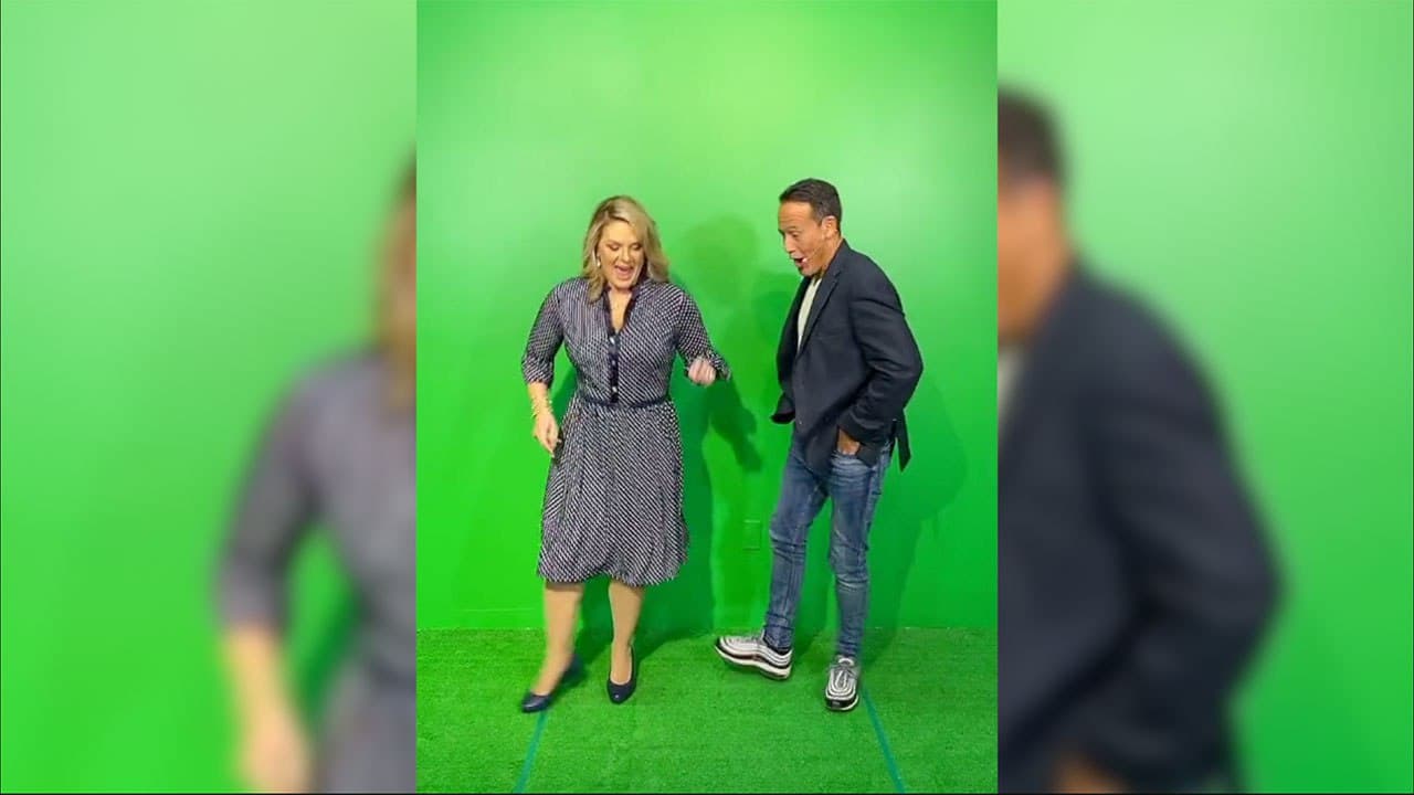 Erika Buenfil y El Matador en su video para TikTok