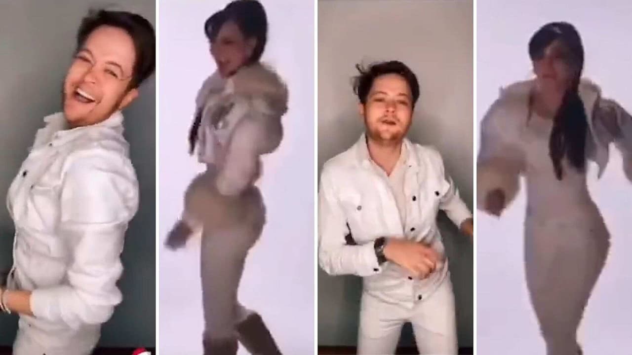 Famoso tiktoker hace épica y graciosa parodia de baile de Maribel Guardia