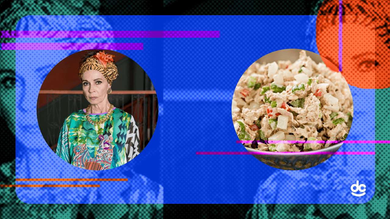 Doña Magda traería un carísimo Bacalao a la Vizcaina (en realidad es una ensalada de atún)