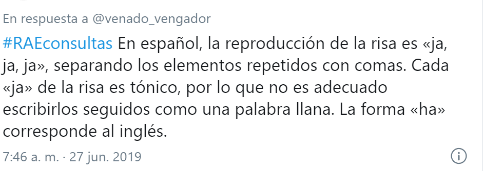 Rae en Twitter