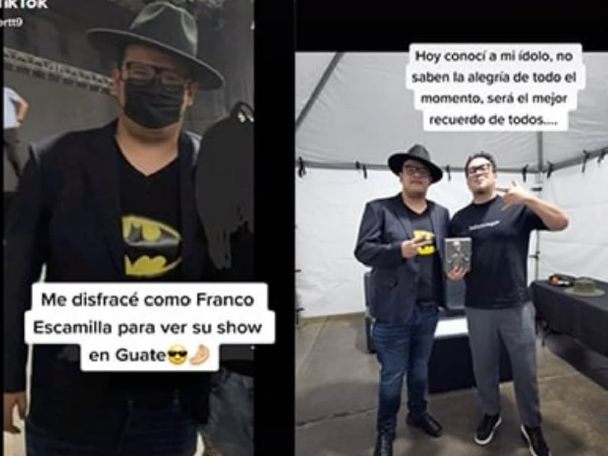 Franco Escamilla posa con un fan.