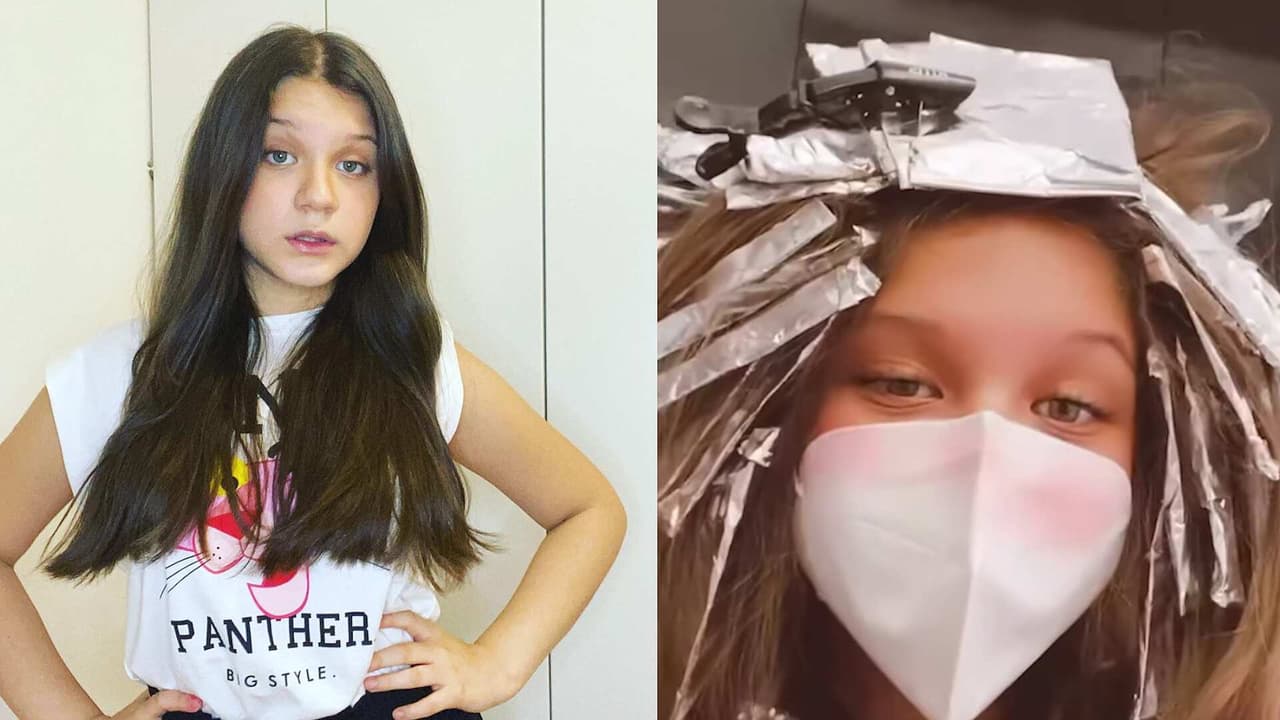 Victoria, de “Una Familia de 10", se vuelve rubia como su tía Gaby