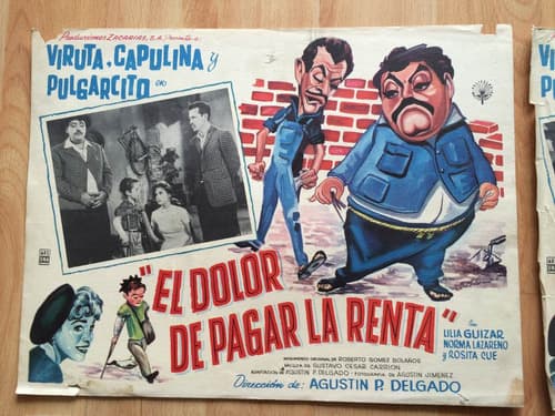 Póster el dolor de pagar la renta