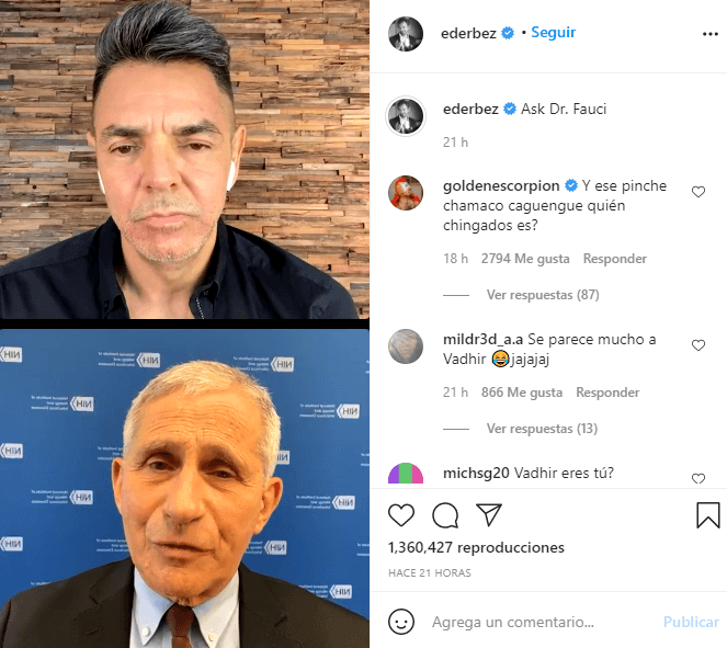 eugenio derbez entrevista dr fauci