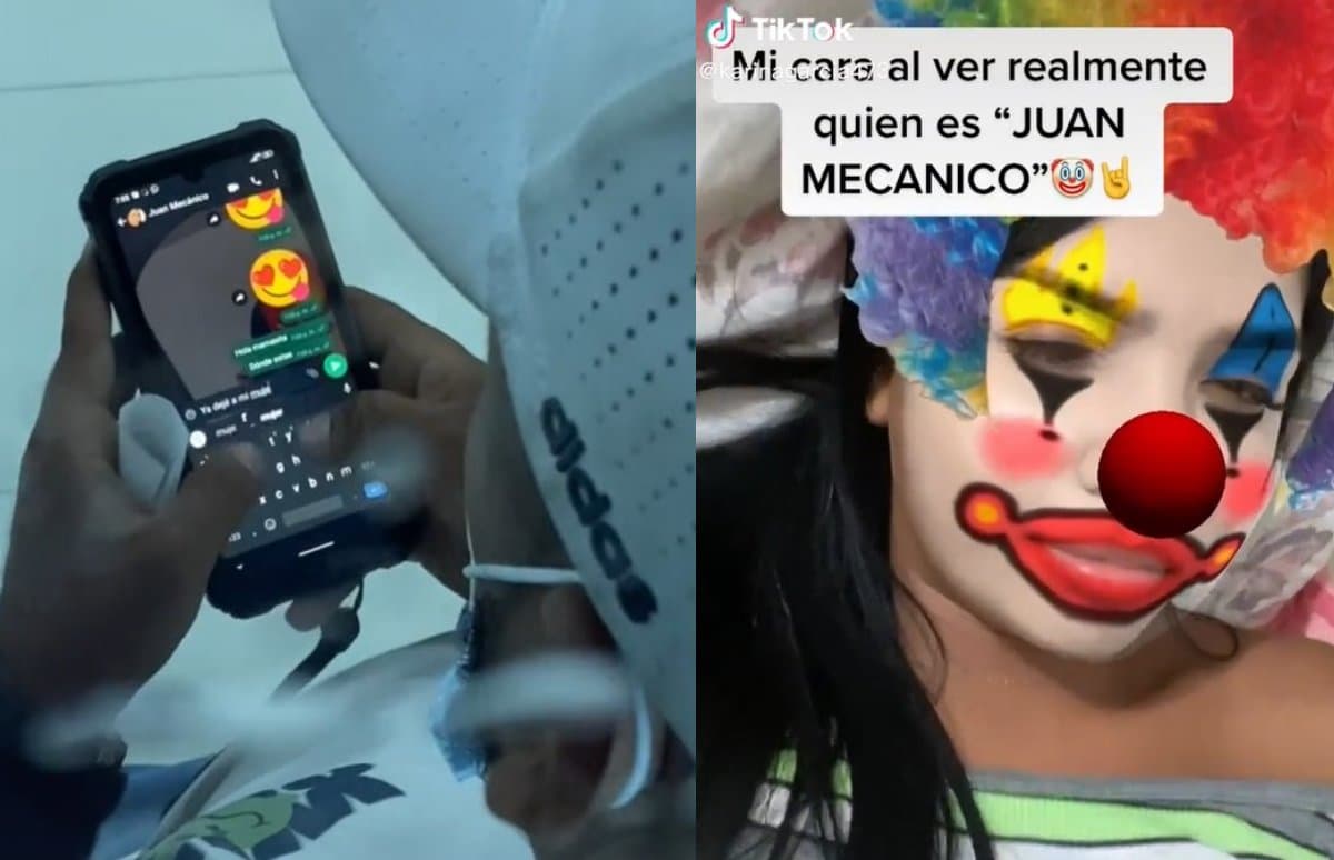 La chica cachó al novio.