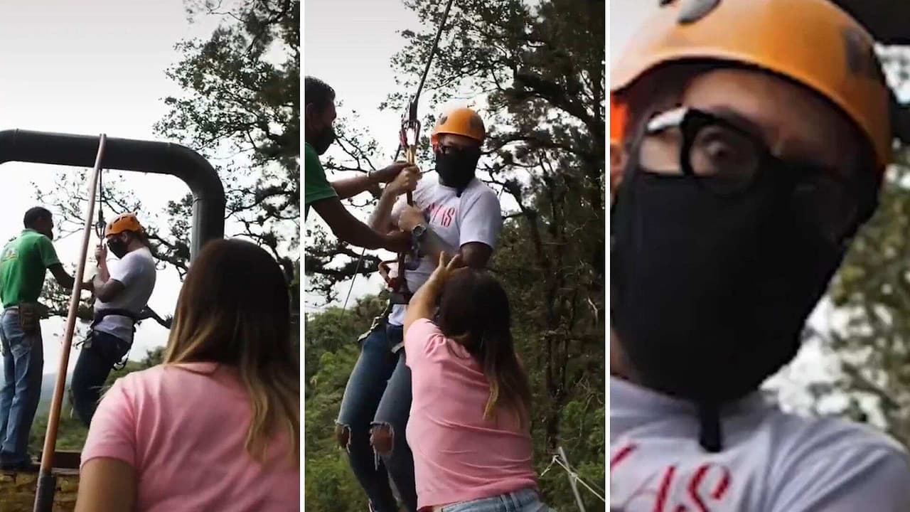 Mariazel se pasó de gandalla con Faisy y casi lo avienta en una tirolesa