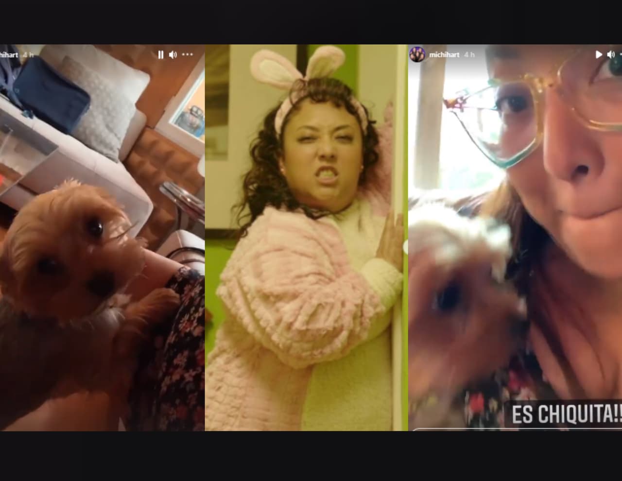 Michelle Rodríguez presume a sus peludas mascotas con nombres de rockeras