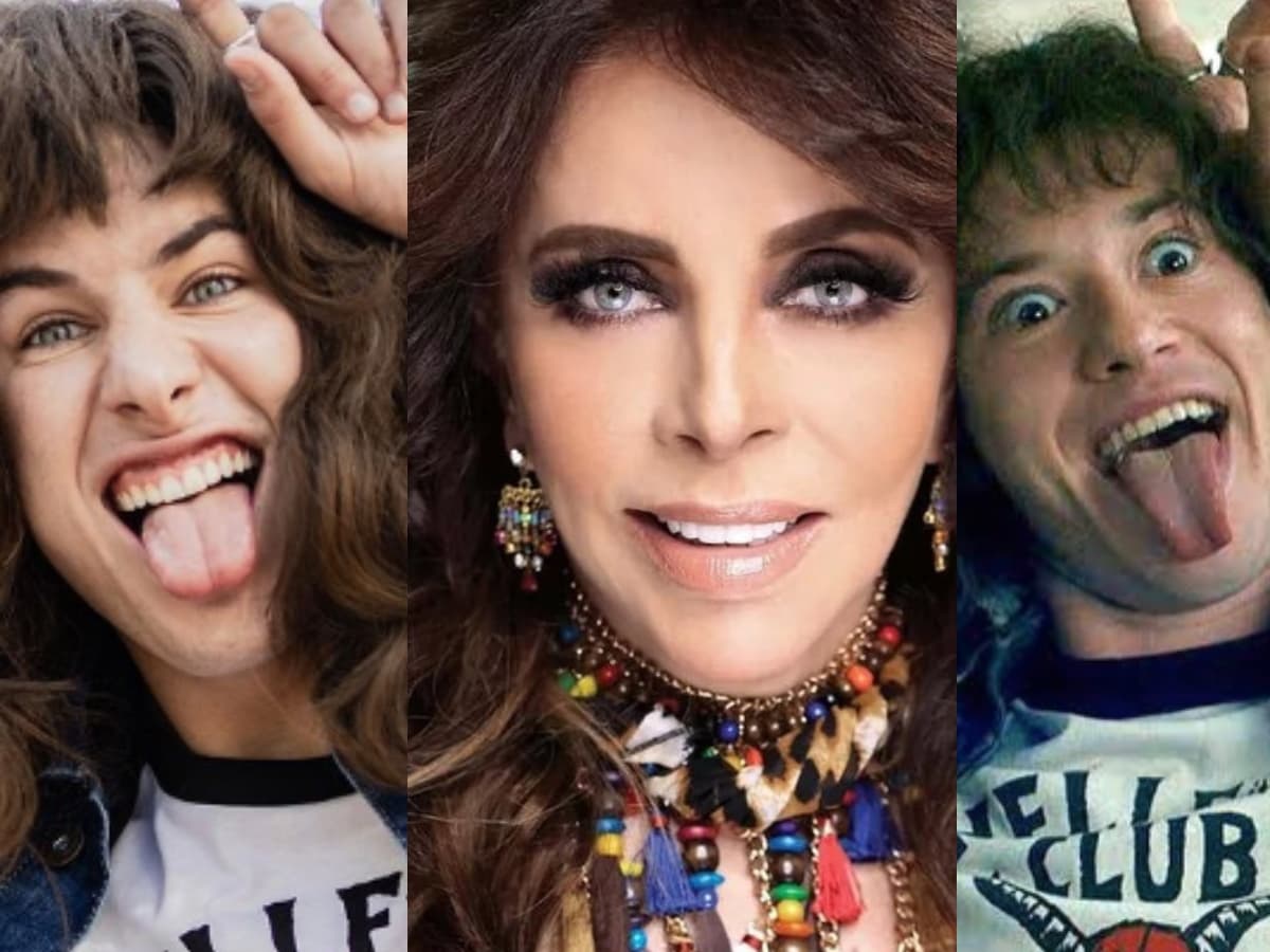 Juanpa Zurita, Verónica Castro y Eddie Munson
