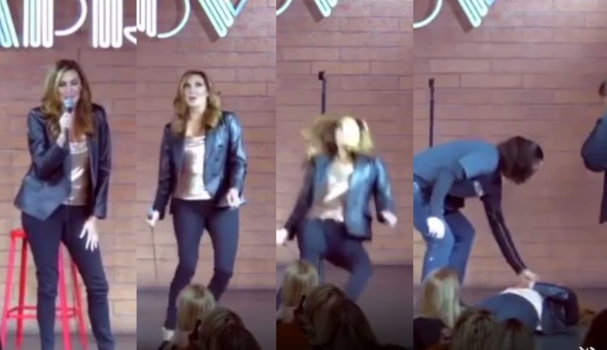 Standupera se desmaya en show y público ríe porque cree que es broma