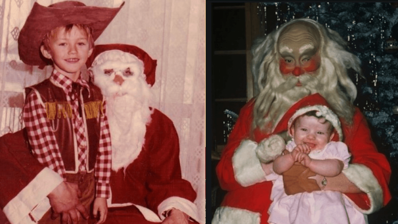 Ejemplos de Santa Claus que dan miedo