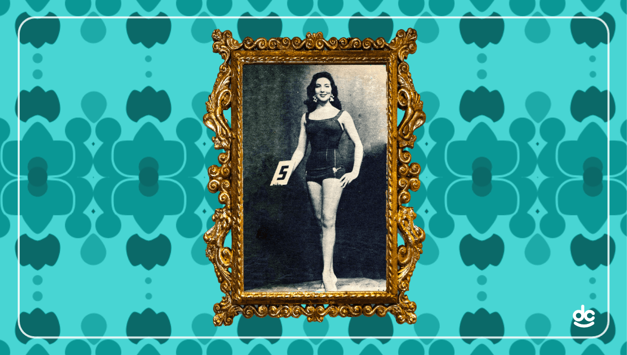 Lorena Velázquez (nombre artístico de María de la Concepción Lorena Villar Dondé) saltó a la fama después de participar en Señorita México en 1957