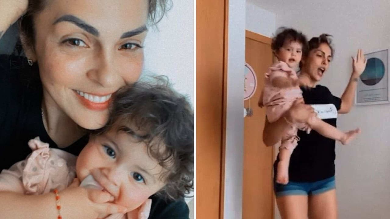 A Luciana, la bebé de ‘La Jarocha’, también le gusta el baile como a su mamá