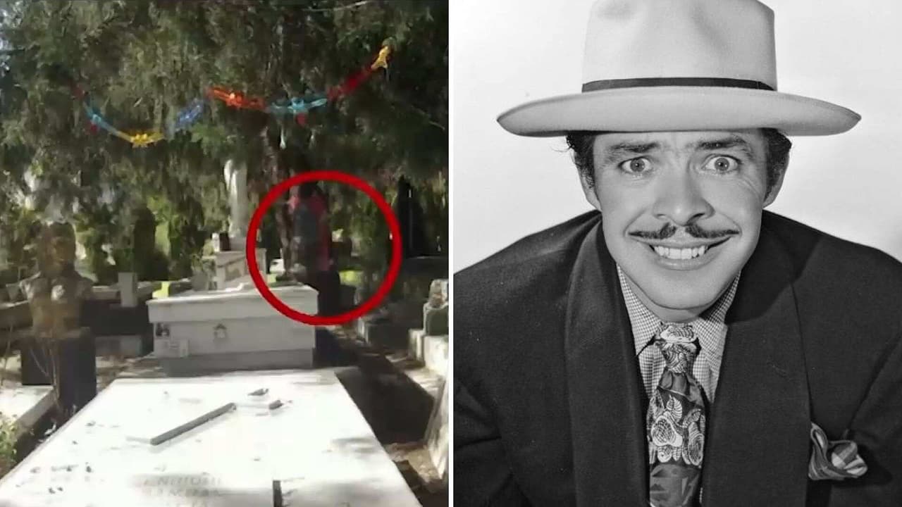 A la tumba de Tin Tan le ronda un fantasma y Carlos Trejo lo comprueba