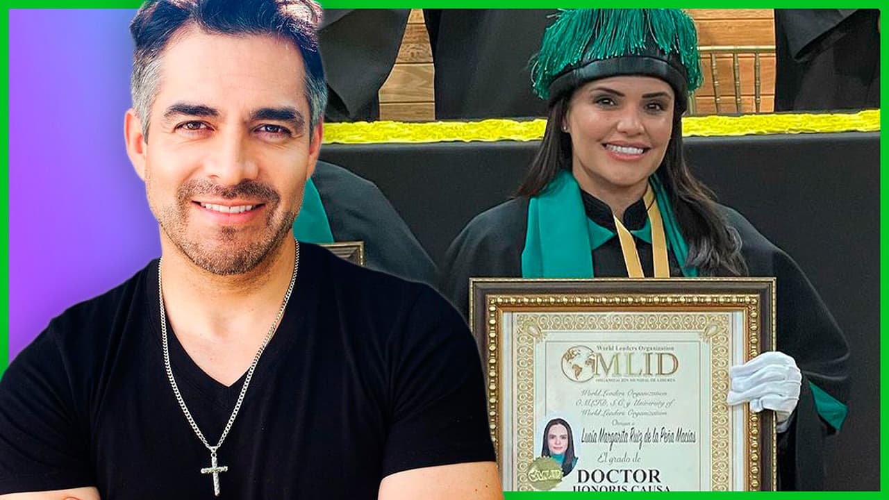 Omar Chaparro compartió muy orgulloso la graduación de su esposa
