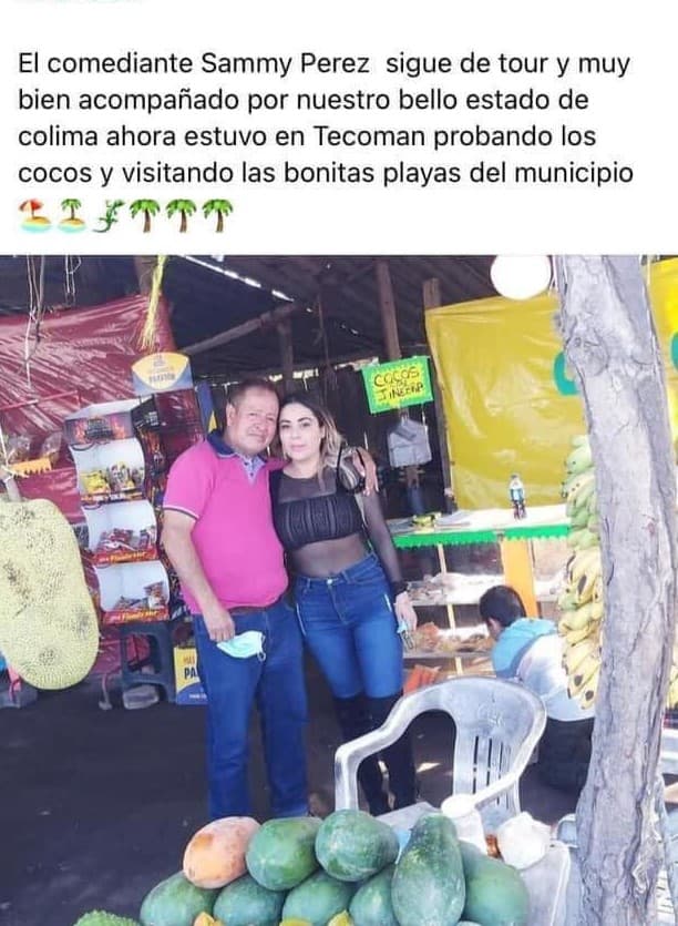 Sammy con novia y camioneta.
