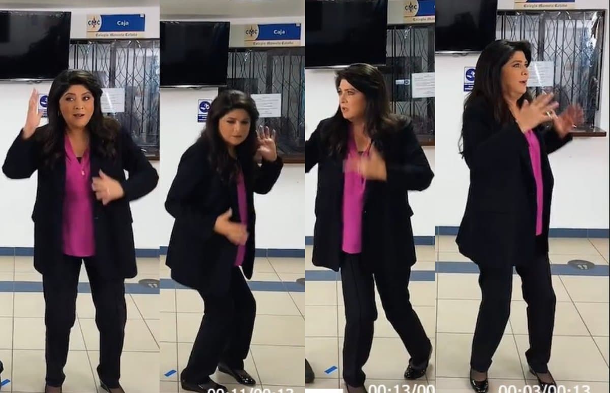 Victoria Ruffo baila el paso del robot, no le sale y se hace viral