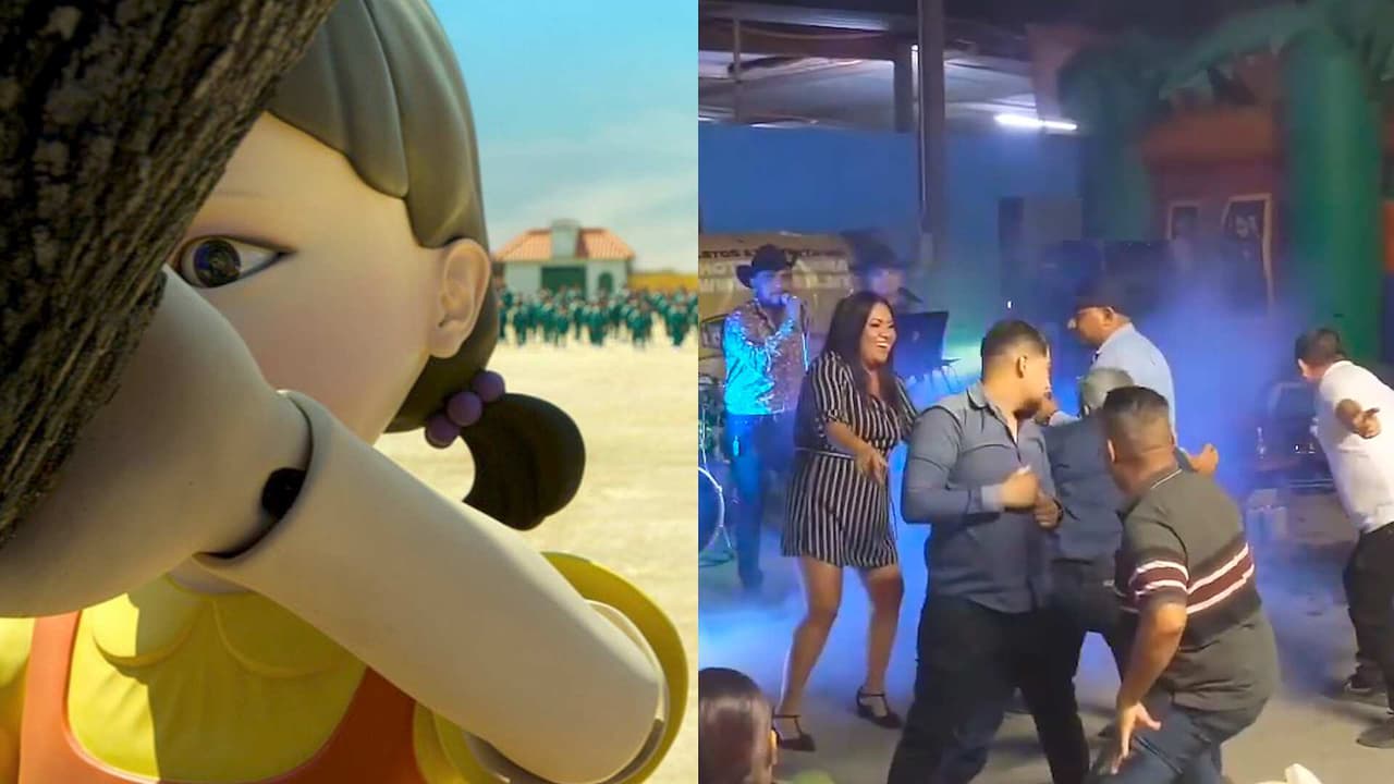 Ingenio mexicano: ‘El Juego del Calamar’ versión cumbia prende fiesta familiar