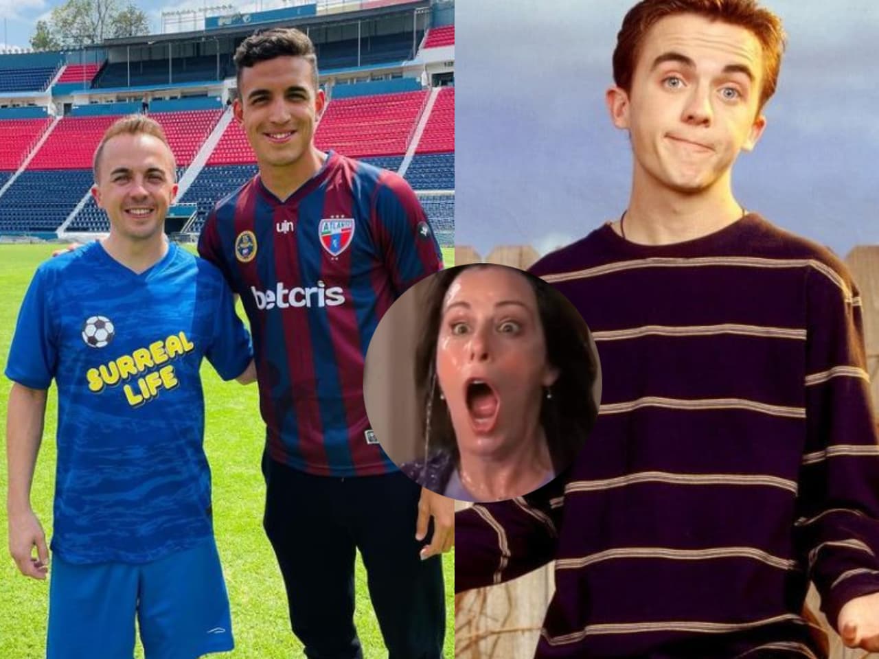 'Malcolm el de en medio' se echa cascarita con Los Potros del Atlante