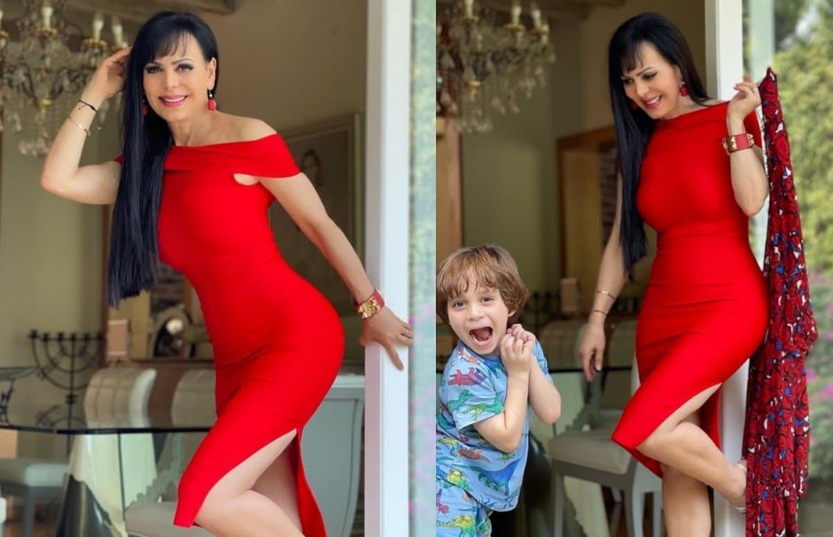 Su nieto cachó a Maribel Guardia en sensual sesión de fotos y esto pasó