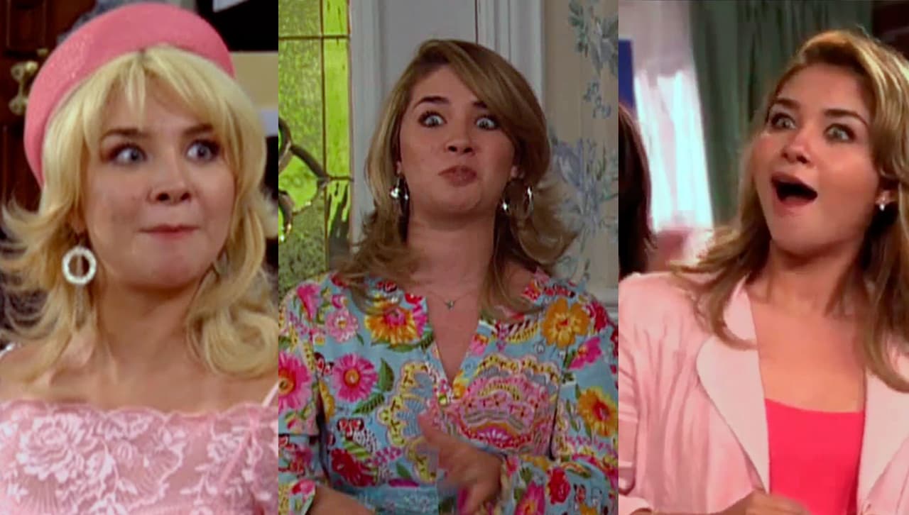 Daniela Lujan en diferentes escenas caracterizada como Gaby