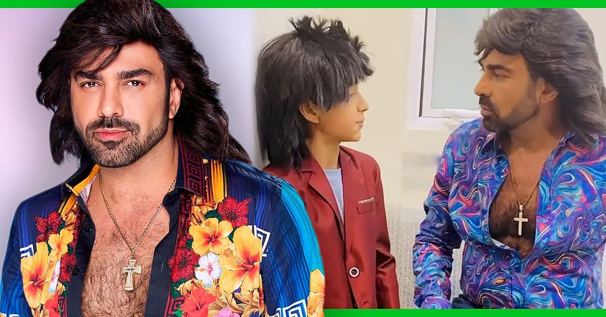Este mini Vítor hizo 'enojar' a Albertano por decirle algo de su hermana