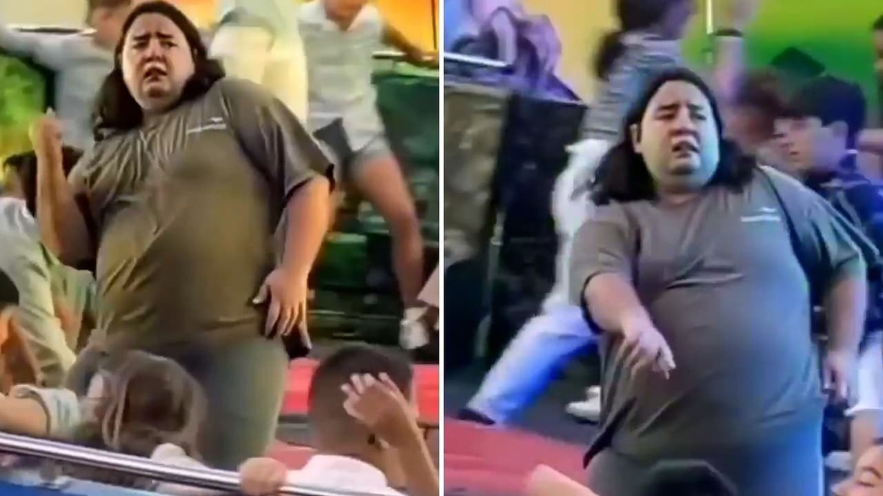 Juego de feria se vuelve pista de baile y graban coreografía perrona