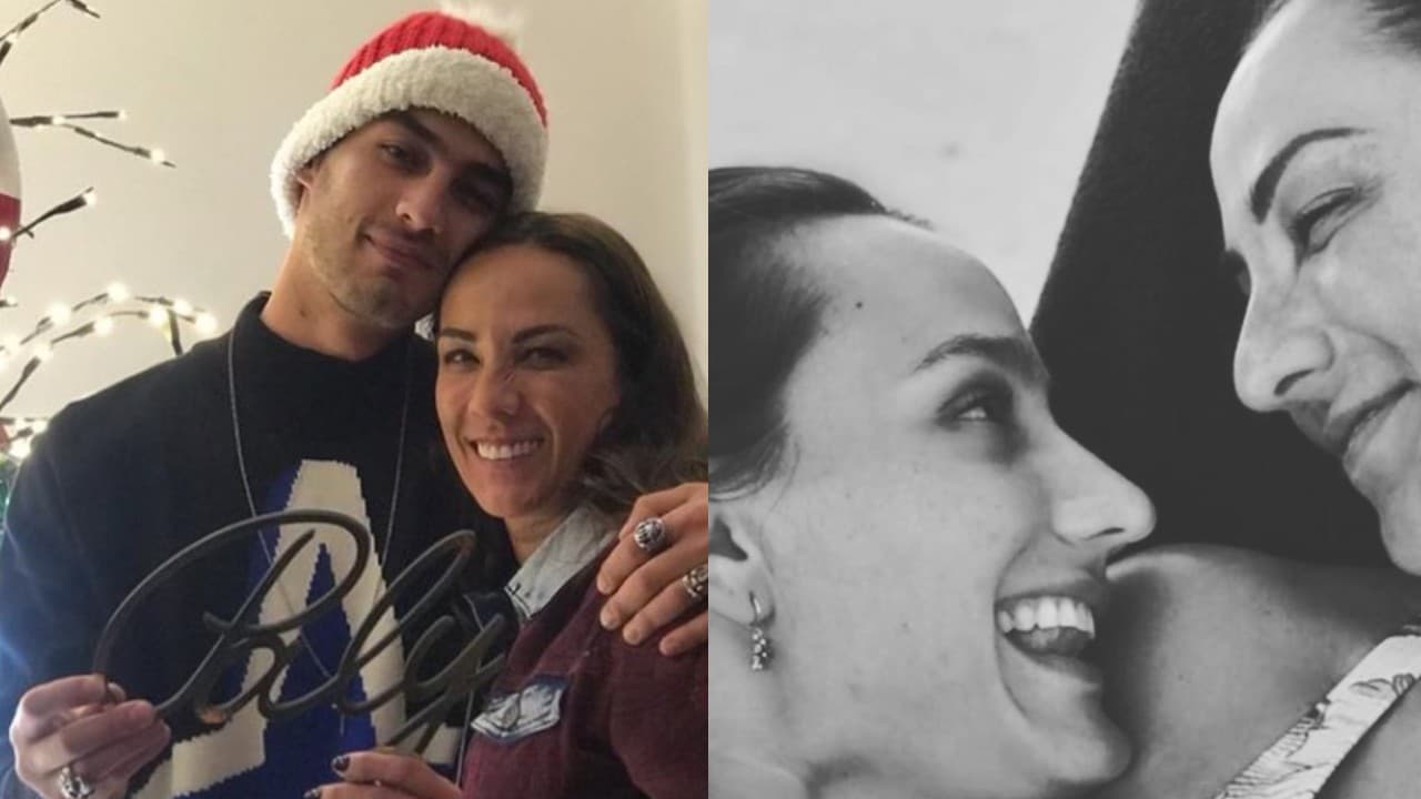 Consuelo Duval y sus dos hijos, Michel y Paly