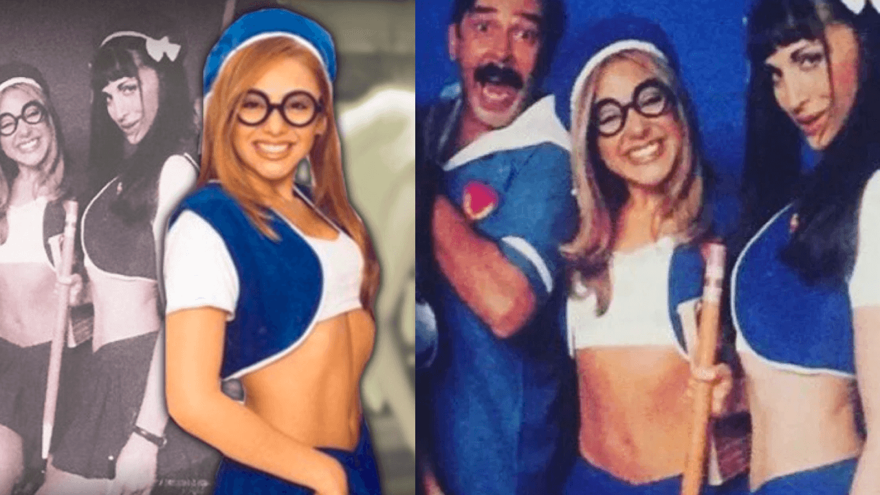 Mariela Roldán fue Casimira Beteta Mirón, la nerd y miope del salón.