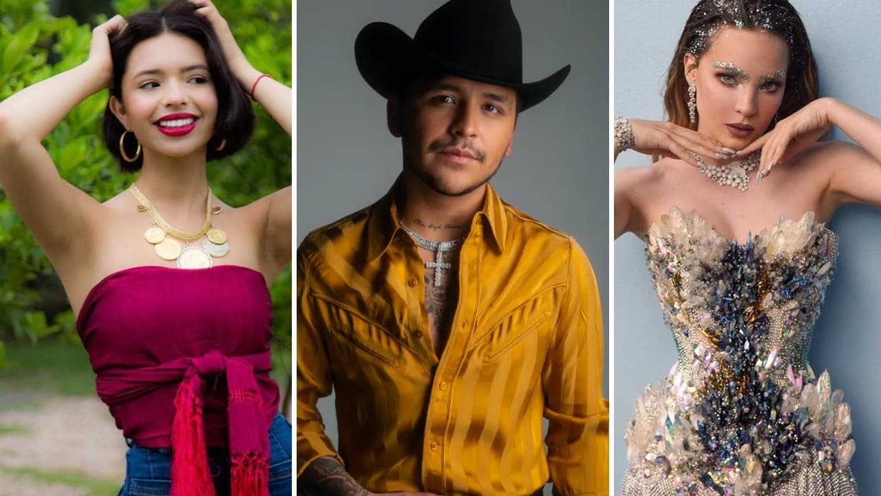 Christian Nodal y Ángela Aguilar hicieron una canción juntos. Según los memes, Belinda siente celos