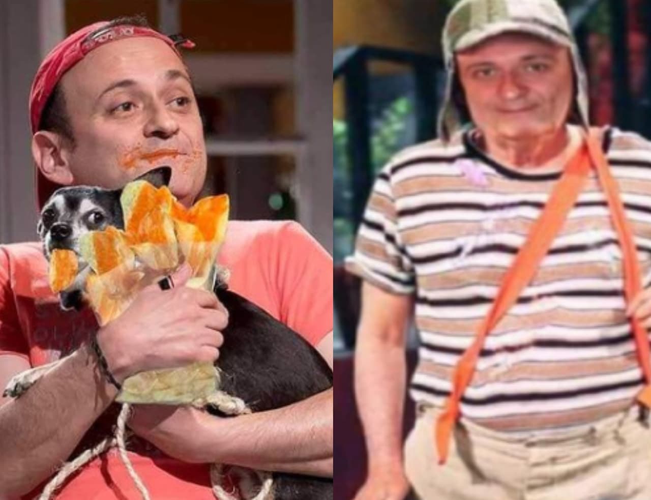 Lalo España quiere ser Chespirito y se caracterizó de sus personajes para demostrarlo
