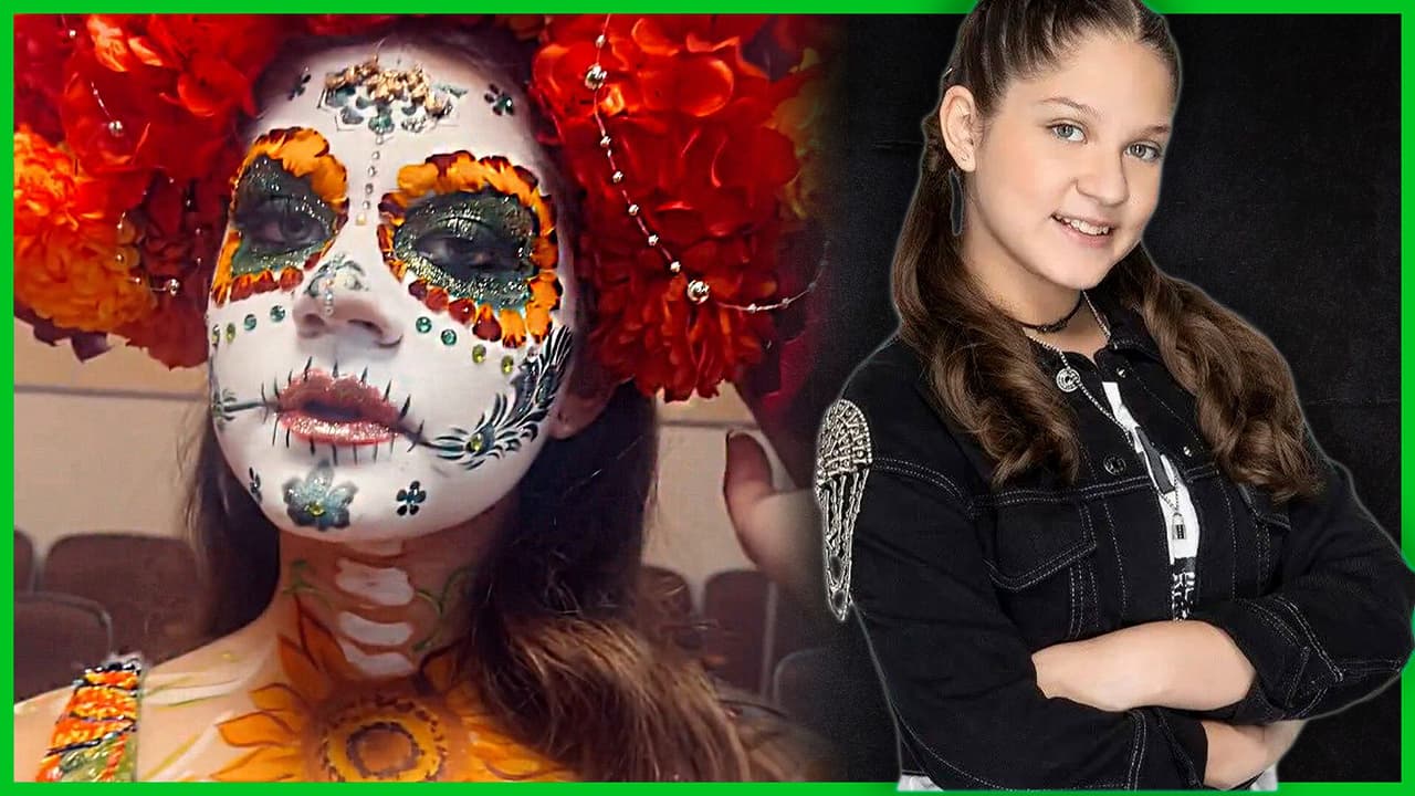 Camila Rivas usó pétalos de cempasúchil para su nuevo maquillaje de Catrina