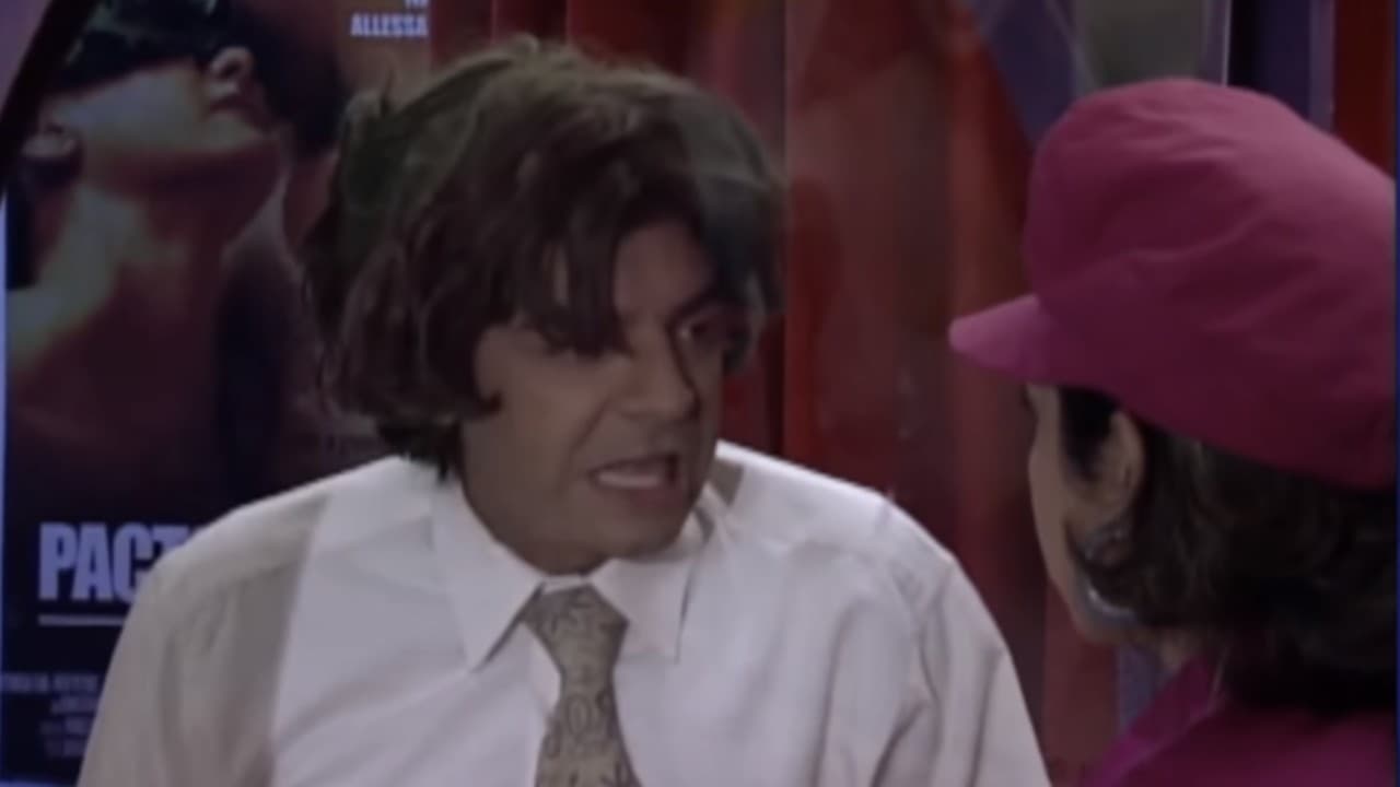 Eloy Gameno en uno de sus sketches.