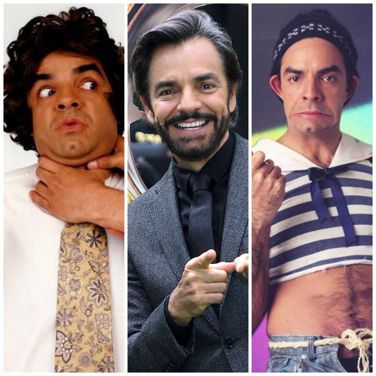 Eugenio Derbez tiene una amplia trayectoria en televisión desde mediados de los años 80; sin embargo, fue a principios de los 90 cuando presentó, en sus diferentes programas, una gran cantidad de personajes que brincaron a la fama por el humor con el que los presentaba, los cuales dejó un poco de lado tras incursionar en el cine internacional. ¡Qué alguien me explique! A continuación, enlistamos a los 11 más recordados en espera que en algún momento los saque del baúl de los recuerdos y los presente nuevamente en un proyecto.