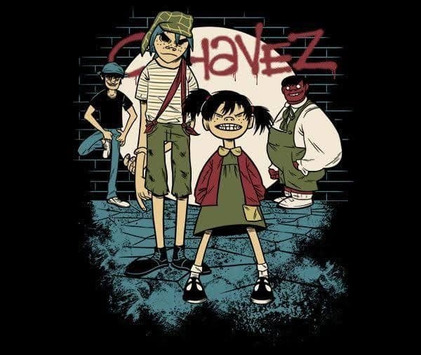 El Chavo, la Chilindrina, Ñoño y Don Ramón como integrantes de la banda.